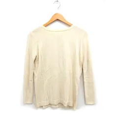 ナラカミーチェ NARA CAMICIE 2WAY ニット セーター 長袖 ボートネック 袖リブ 無地 1 ライトベージュ /FT49のサムネイル