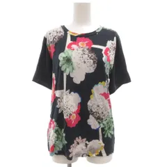 ポールスミス ブラック Paul Smith BLACK Tシャツ カットソー 半袖 クルーネック 花柄 切替 M 紺 ネイビー /GV ■GY43のサムネイル