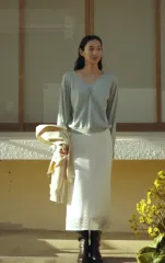 マンゴマンゴプリーズ ROSY LACE SKIRT_IVORYのサムネイル