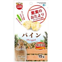ds-（まとめ）マルカン 果実のおたより パイン 15g 小動物用おやつ 〔×5セット〕