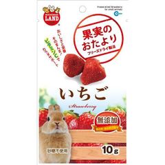 ds-（まとめ）マルカン 果実のおたより いちご 10g 小動物用おやつ 〔×5セット〕