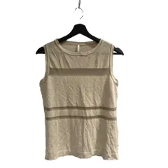コムサ COMME CA LINO ノースリーブ ニット シースルー 9 ベージュ ■WGAのサムネイル