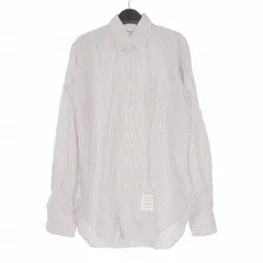 トムブラウン THOM BROWNE トリコロール マルチストライプ ボタンダウンシャツ 長袖 3 ホワイト/レッド/ブルー 01101A4014 国内正規のサムネイル