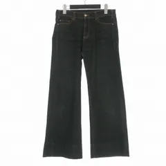 エンポリオアルマーニ EMPORIO ARMANI レギュラーフィット ワイドレッグデニムパンツ ジーンズ 28 ブラック 黒 6Z2J33 2D0VZ 国内正規のサムネイル