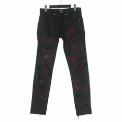 i*i様 FAGASSENT スキニーデニムパンツ ペイント加工 Sサイズ - メルカリ