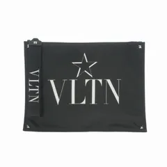 ヴァレンティノ ヴァレンチノ  VALENTINO スタッズ ロゴ スタープリント クラッチバッグ セカンドバッグ 鞄 ブラック 黒のサムネイル