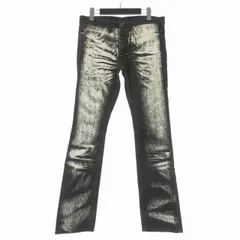 ニールバレット Neil Barrett イタリア製 デニムパンツ ジーンズ 32 ブラック/ホワイト BDE34T 8541のサムネイル