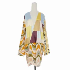 ディースクエアード DSQUARED2 22AW Pr Obs Deep V Dress 総柄 カシュクール ワンピース ドレス 長袖 38 マルチカラー S72CV0370 国内正規のサムネイル