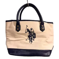 US.POLO トートバッグ ハンドバッグ アイボリー ■GY99のサムネイル