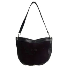 カルヴェン CARVEN ショルダーバッグ スエード 黒 ブラック ■GY99のサムネイル