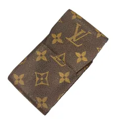 ルイヴィトン LOUIS VUITTON シガレットケース モノグラム MI1918 茶 ブラウン ☆AA★のサムネイル