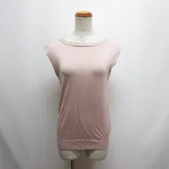 デミルクス ビームス Demi-Luxe BEAMS シルク100％ ノースリーブ ニット カットソー ピンクのサムネイル