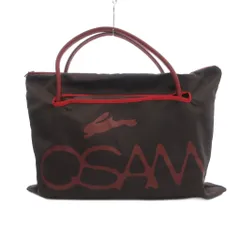 OSAM 美品 トートバッグ  ロゴ ナイロン レッド ブラウン系 /MGのサムネイル