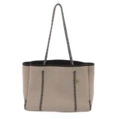 qbag paris トートバッグ ネオプレーン パンチング グレー /JSのサムネイル