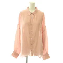 カデュネ CADUNE 25SS 長袖シャツ ブラウス シアー オーバーサイズ 38 ピンク /HS ■OSのサムネイル