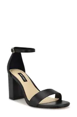 ナインウェスト レディース シューズ ヒール サンダル アンクル Nine Westoniann Ankle Strap Sandal Black ブラックのサムネイル