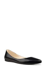 ナインウェスト レディース シューズ パンプス Nine West Speakup Flat Black Leather ブラックのサムネイル