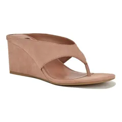 ナインウェスト レディース シューズ パンプス サンダル Nine West Jadde Womens Round Toe SlipOn Dress Wedge Sandals Taupe トープのサムネイル