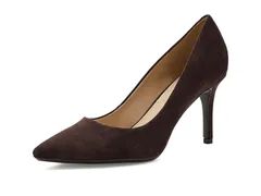 カルバンクライン レディース シューズ ヒール Calvin Klein Gayle Dark Brown Leat ブラウンのサムネイル