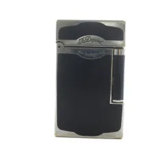 エステーデュポン S.T.DUPONT ライン2 ブラックラッカー パラディウム ガスライター 喫煙具 着火確認済み シルバーカラー ブラック 銀色 黒 ■GY18 /MQのサムネイル