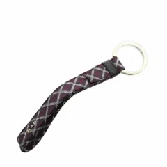 プラダ PRADA キーリング チャーム チェック柄 紫 パープル /AN3 ■GY18 ■OHのサムネイル