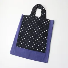 2021AW グッドデザインショップ コムデギャルソン GOOD DESIGN SHOP CDG トートバッグ ドット柄 ブラック×ネイビー／【2400015114217】のサムネイル