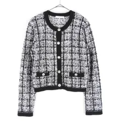 index インデックス C5835003 ファンシーヤーン トリミングカーディガン size M #3102 エレガント ツイード風 レディースのサムネイル