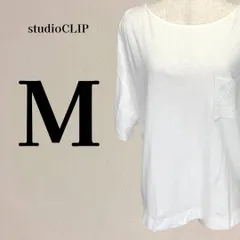 studio CLIP スタディオクリップ レースポケット Tシャツ ホワイトのサムネイル