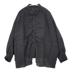 nest Robe 01153-1184 リネン 製品染め ブラウス シャツ ブラック レディース ネストローブ【中古】6-0727M∞のサムネイル