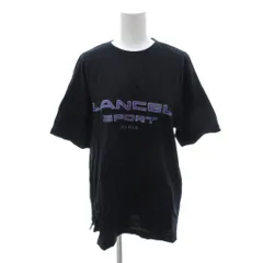 ランセル LANCEL 美品 Tシャツ 35 黒 ブラック 半袖 ロゴプリント ラウンドネック /IL ■ECG004のサムネイル