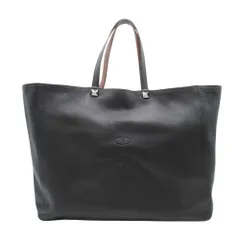 美品 VALENTINO GARAVANI ヴァレンティノガラヴァーニ リバーシブル トートバッグ ローマンスタッズ カバン 鞄 ブラック ブラウン レディース 古着 中古 USEDのサムネイル