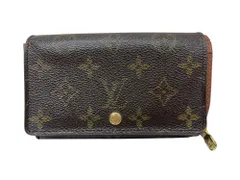 LOUIS VUITTON (ルイヴィトン) ポルトモネ・ビエ・トレゾール モノグラム 二つ折り財布 フランス製 M61730 ブラウン ブランド/043のサムネイル