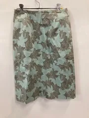 PB318⚫︎23区⚫︎ニジュウサンク⚫︎ロング⚫︎サイドファスナー付き⚫︎綿混⚫︎レディース⚫︎size38⚫︎ジャガード⚫︎ライトブルー×グレー⚫︎日本製のサムネイル