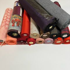 #8-030　(保管品) 　正絹　色小紋　着尺　反物 10反 8-030 (保管品) 正絹 色小紋 着尺 反物 10反 - メルカリ