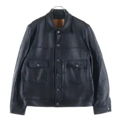 Levi's (リーバイス) Premium Black Type II Trucker Leather Jacket プレミアム ブラック タイプII トラッカー レザージャケットのサムネイル
