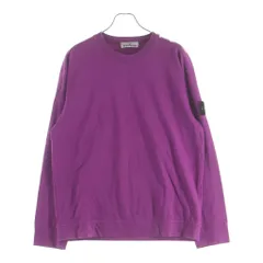 STONE ISLAND (ストーンアイランド) 23SS L/S SWEAT-SHIRT 101563750 ガーメントダイ 袖ロゴパッチ刺繍 クルーネック長袖Tシャツカットソー パープルのサムネイル