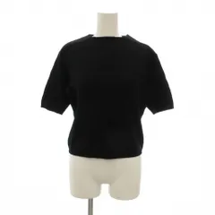 イヴサンローラン YVES SAINT LAURENT ニット セーター 半袖 切替デザイン M 黒 ブラック /NU ■ECG007のサムネイル