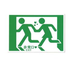Funny emergency exit stickers Roddy Stylish, cool, cute stickers for smartphones, laptops, suitcases, camping, outdoor activities, skateboards, and cars.