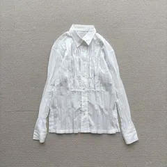 ISSEY MIYAKE WHITE LABEL イッセイミヤケ ホワイト レーベル 太 プリーツ ドレス シャツ SHIRT 日本製 ホワイト 系 サイズ 2 80731 0050のサムネイル
