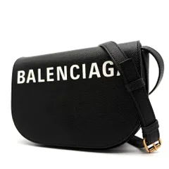 美品 バレンシアガ BALENCIAGA ヴィル デイバッグ XS ショルダーバッグ レザー ブラック 黒 ロゴ 斜め掛け ポシェット 残暑 お盆 帰省 シルバーウィーク 敬老の日 秋 ハロウィン 七五三 ギフト プレゼントのサムネイル