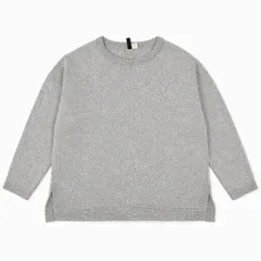 DIVIDED ディバイデッド ライトグレー ニット 七分袖のサムネイル