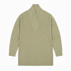 Quelle クエル ライトベージュ Vネックニット Mのサムネイル