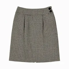 Style com スカート 千鳥格子 ひざ丈 ウール混のサムネイル