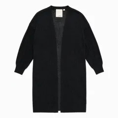 HK WORKS LONDON エイチケー 長めカーディガン L 黒のサムネイル