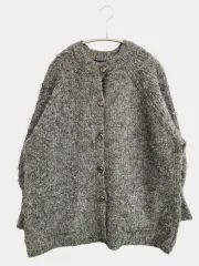 JEANASIS ジーナシス カーディガン/ボレロ F グレー ウール・ニット ナイロン 無地 ミドル丈 長袖 レディースのサムネイル