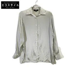 ETRO　エトロ　グレー 長袖シルク100 ボックスカット シャツ　42のサムネイル