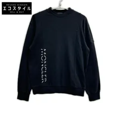 MONCLER　モンクレール　22年 maglia girocollo マットブラックコレクション ロゴスウェット　Sのサムネイル