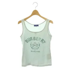 バーバリーブルーレーベル BURBERRY BLUE LABEL FA585-470-20 タンクトップ ロゴ ラメ 38 ライトブルー /ES ■GY42のサムネイル