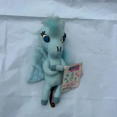【送料込み】バンプレスト 動物占い ペガサス ぬいぐるみ 水色 2000年製 レトロ ヴィンテージのサムネイル