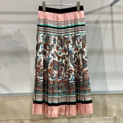 allureville アルアバイル ペイズリー柄 プリーツ ロングスカート 1のサムネイル